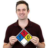 NFPA placard: Hazard identification sign