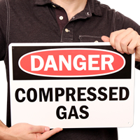 Danger Compressed Air Signs