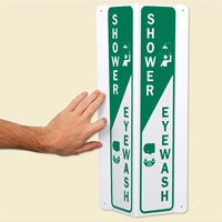 Projecting Emergency Shower & Eye Wash Signs