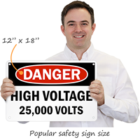 Customized OSHA Dnager Sign