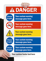 Custom Multiple Cliparts Sign