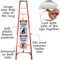 Danger Confined Space Keep Off Ladder Shield Wrap