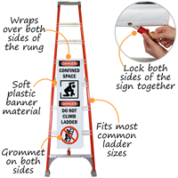 Danger Confined Space Do Not Climb Ladder Shield Wrap