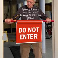 Door Barricade Sign: Do Not Enter