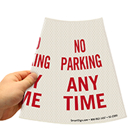 Cone Message Collar Parking Sign