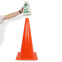 Cone Message Collar Parking Sign