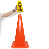Caution Falling Ice And Snow Cone Message Collar