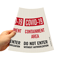 Do Not Enter Cone Collar