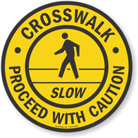 Adhesive Floor Sign High Visibility Warning