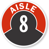Aisle marking floor decal