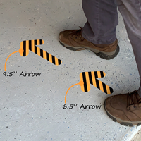 Striped floor arrows
