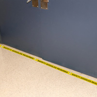 Safety Goggles Required Marking Tape