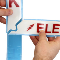 Superior Mark Floor Sign Electrical Panel Warning