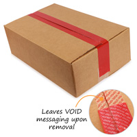 Tamperproof tape: Solid red StealGuard