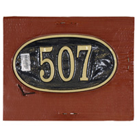 house identification plate