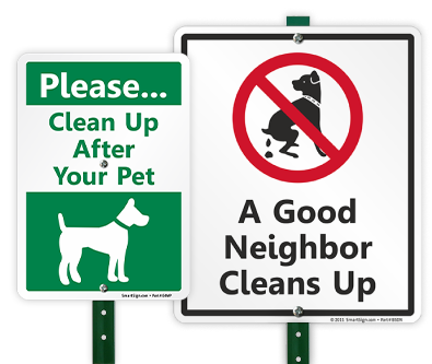 LawnBoss Dog Poop Signs